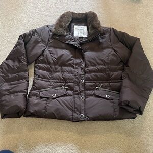 2000s Eddie Bauer 700 Fill Down Fur Puffer